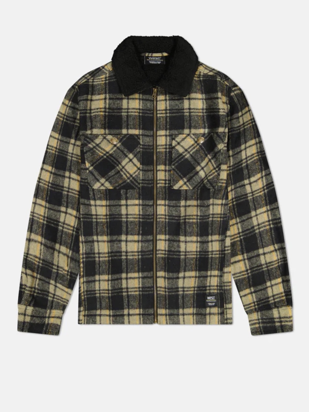 WESC‎ LIAM JACKET OG PLAID Men’s Size Large Color Twill